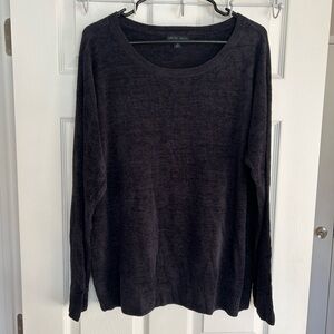 Barefoot Dreams CozyChic Ultra Lite pullover top Black Size 1X New